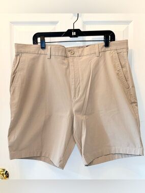 Vineyard Vines Men’s Khaki Performance Fabric Shorts - Size 38
